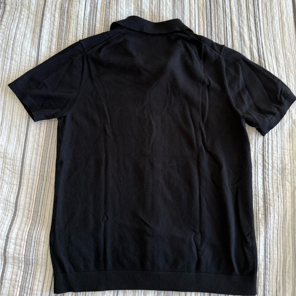 Open Edit Fine Cable Knit Detail Shirt - Picture 4 of 7